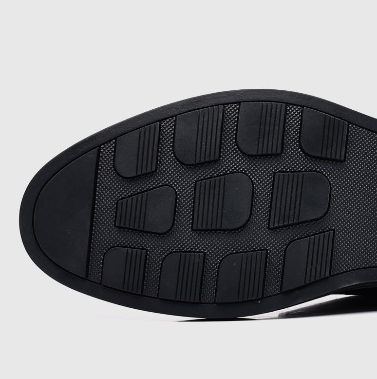 Men's Tuxedo Dress Shoes Fashion Summer Leather Business Oxfords Shoes Comfort Breathable Non-Slip Softsole Walking Shoes(Black,8)2