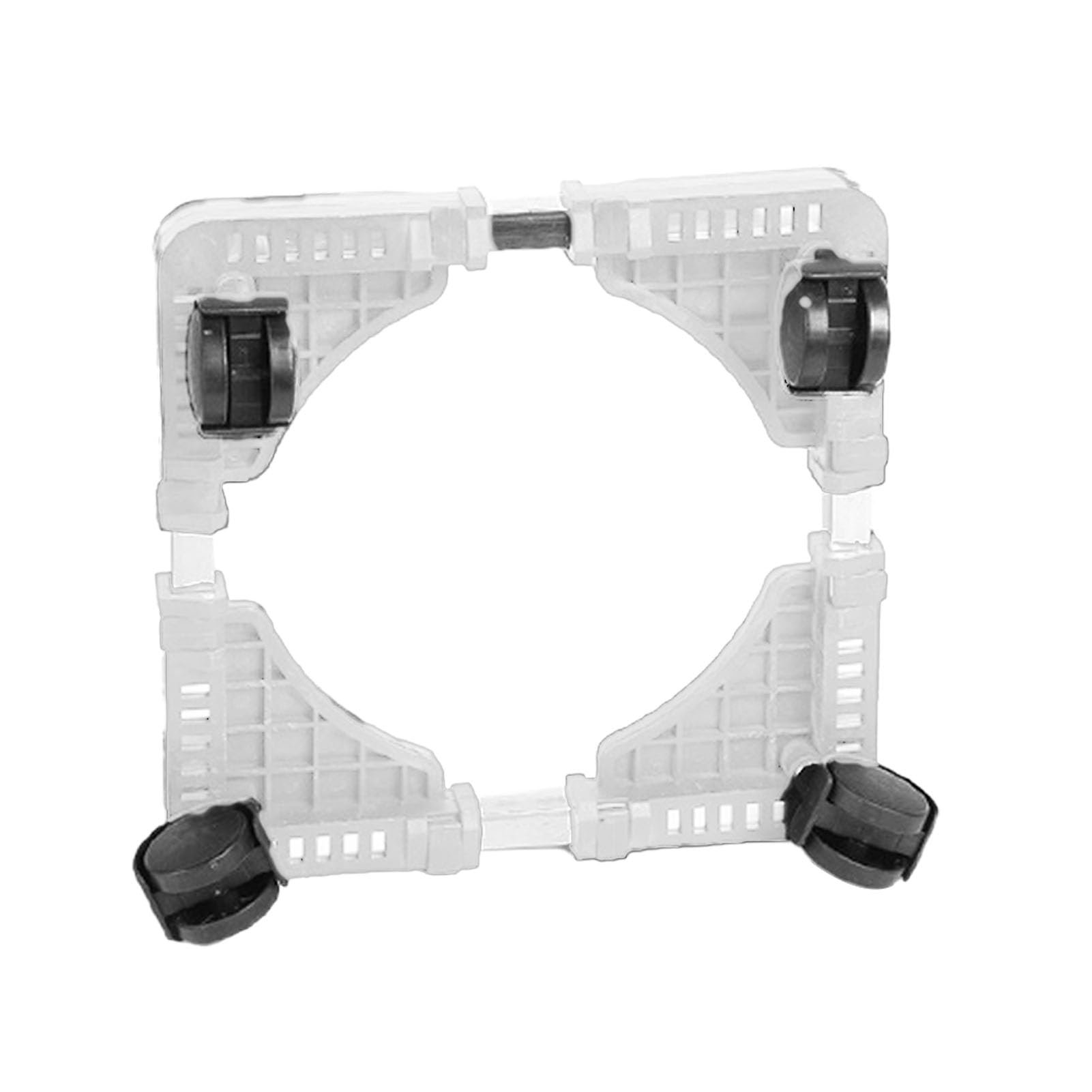 Support de Plantes à roulettes réglable et Universel avec roulettes pour Pot de Fleurs, pour Maison, Jardin, Cour, Plastique, 600 g (Blanc)