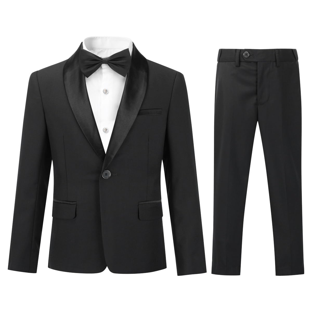 Sliktaa ragazzi Costume Due pezzi Scialle Risvolto Un Pulsante Abito da Banchetto di Nozze Gentleman elegante e Confortevole