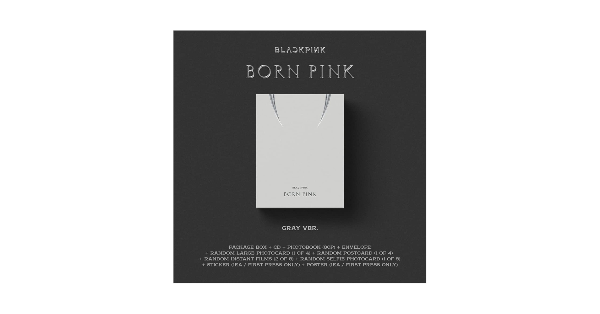 BLACKPINK - BORN PINK[Standard CD Boxset – Version C / GRAY