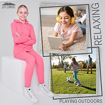 Survêtement Fille Velours CityComfort - Ensemble 2 Pièces Capuche Et Jogging