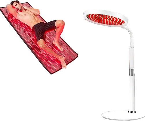Alfombrilla de terapia de luz roja de cuerpo completo, terapia de luz infrarroja cercana para cuerpo completo y terapia de luz roja para cara y