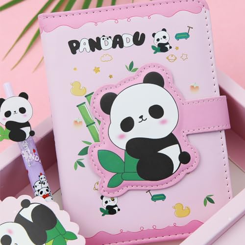 Stylo et carnet panda rose rigide pour ne plus perdre vos notes - 4