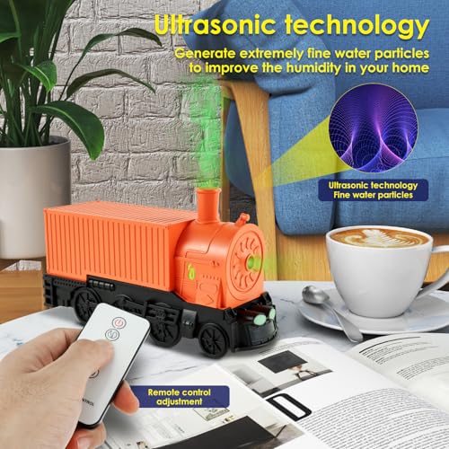 Difusor aromático eléctrico en forma de tren naranja miniatura 4