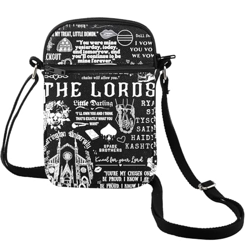 MEIKIUP LORDS Novel Inspired Crossbody Bag Dark Romance Novel Lover Gift S-Tessier Series Books Merch