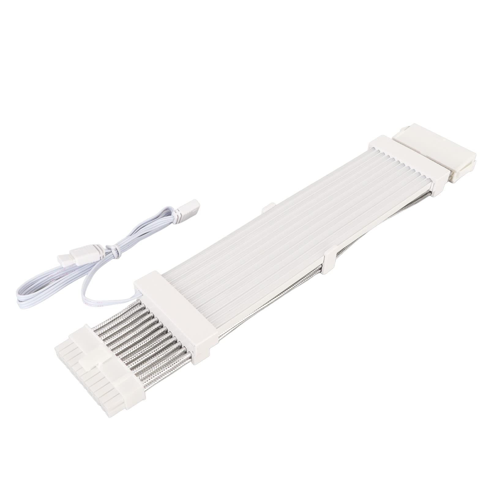 Câble à Manchon d'extension ARGB, Matériau ABS, stabilité de Courant élevée, Conception Flexible pour Ordinateurs de Bureau avec Plusieurs Modes de Couleur (24PIN)