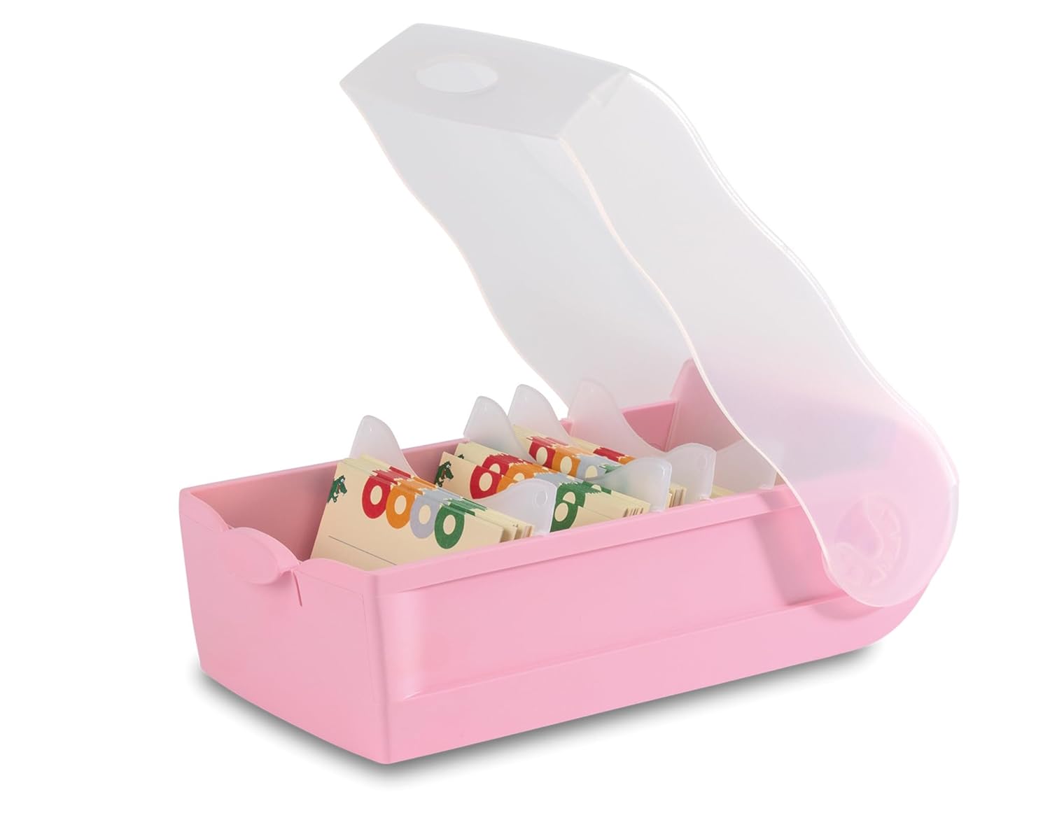 HAN Croco Flashcard Box, Easy to Learn Vocabulary with 5-Compartment Learning System, DIN A7 Index Box for 900 Cards, Includes 5 Support Plates + 100 Flashcards, Index Box, Learning Box, 997-886,
