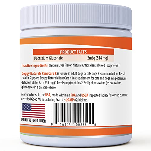 RenaCare K is for Renal K (Potassium Gluconate) Potassium Supplement for Dogs and Cats (Powder, 4.2 oz) RenaCare K is for Renal K (Potassium Gluconate) Potassium Supplement for Dogs and Cats (Powder, 4.2 oz)