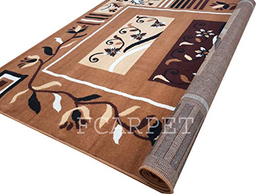 Image of Modern Carpet FINE Wool Soft Touch 150X200 CM(5X7 FEET) Gold Multi