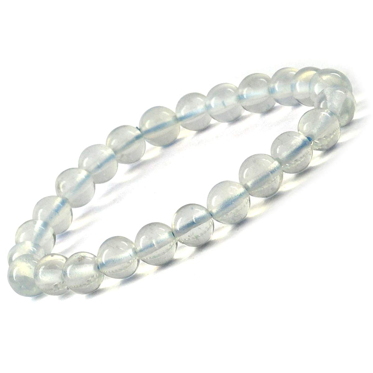 Reiki Crystal Products For Unisex Adult Opalite Natural Crystal Stone 8mm Beads Round Shape Bracelet for Reiki Healing and Crystal Healing Stone (Color : Semi-Transparent) (B08PYP47BL) Amazon Price History, Amazon Price Tracker