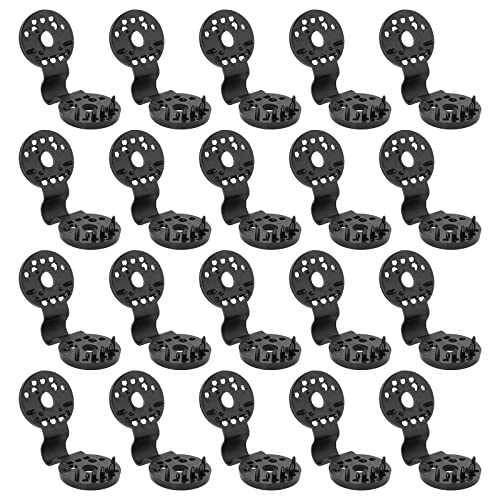 Helweet Clip Spécial, Clips pour Filet Pare Soleil, Clip Spécial avec œillet, Ombrage Filet Clips, Clip de Fixation pour Filet de Pare-Soleil, Filet D'ombrage, Accessoires en Tissu D'ombrage, 20 Pack
