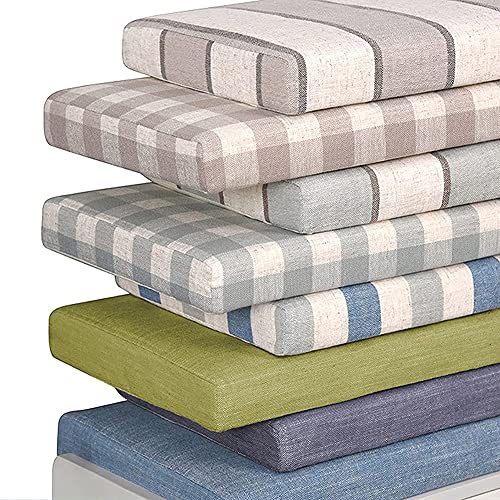 BoruisX Bank-Sitzkissen, 3/5 cm, für 2-, 3-, 4-Sitzer, für drinnen und draußen, Gartenbankkissen, 80/100/120/150/180/200 cm, lange Stuhlkissen für Terrasse, Esszimmerschaukel (160 x 40 x 5 cm, beige) Cover