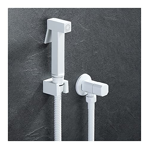 JMXD Blanche Pulvérisateur de Bidet à Main Eau Froide Toilette Bidet Spray Set Mural Laiton...