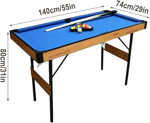 Miniatura 6 de vocheer Mesa de billar de 55 pulgadas, juego de mesas 3 en 1, piscina, hockey, tenis para el hogar, sala de juegos