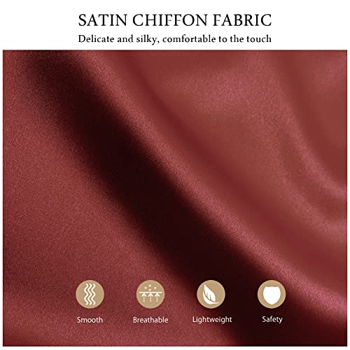 Women Satin Chiffon Evening Scarve Silky Solid Color Shawl Wraps Stole For Weddings Bridal Bridesmaids Proms Parties4
