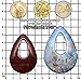 FUNSHOWCASE Diamond Stone Gem Silicone Mold Trays for Crafting, Resin Epoxy, Soap, Jewelry Making, Large and Small 2 in Set, with Hole