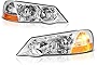 VIPMOTOZ Chrome Housing OE-Style Headlight Headlamp Assembly For 2002-2003 Acura TL Xenon HID Model, Driver & Passenger Side