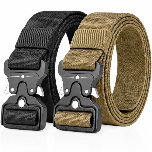 Image of Mens Belt, Tactical Military Utility Rigger Work 1.25 Inch Belts for Men Women with Quick Release Buckle