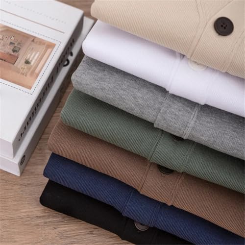 Man Knitted Cardigan Sweater Spring Cotton No Deformation V-Neck Collar Sweater Outwear3