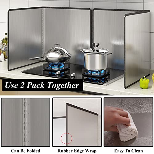 Protector contra salpicaduras cocina protector de aceite estufa de gas plegable 40x30cm TiciKim 3