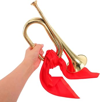 ibasenice Alloy Trumpet Wind Instrument 12.20In Lightweight Brass Music Instrument for Beginners Students Practice Performance Band and Orchestra Use