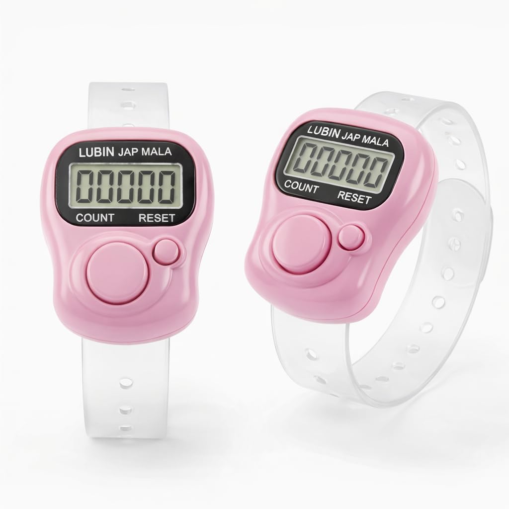 Digital Tally Counter Set of-2 - Naam Jap Counter | Mini Digital Tally Counter Finger Ring | Electronic Chanting Count Machine for Mantra Jap, Meditation, Prayer & Cricket Umpire-image-6