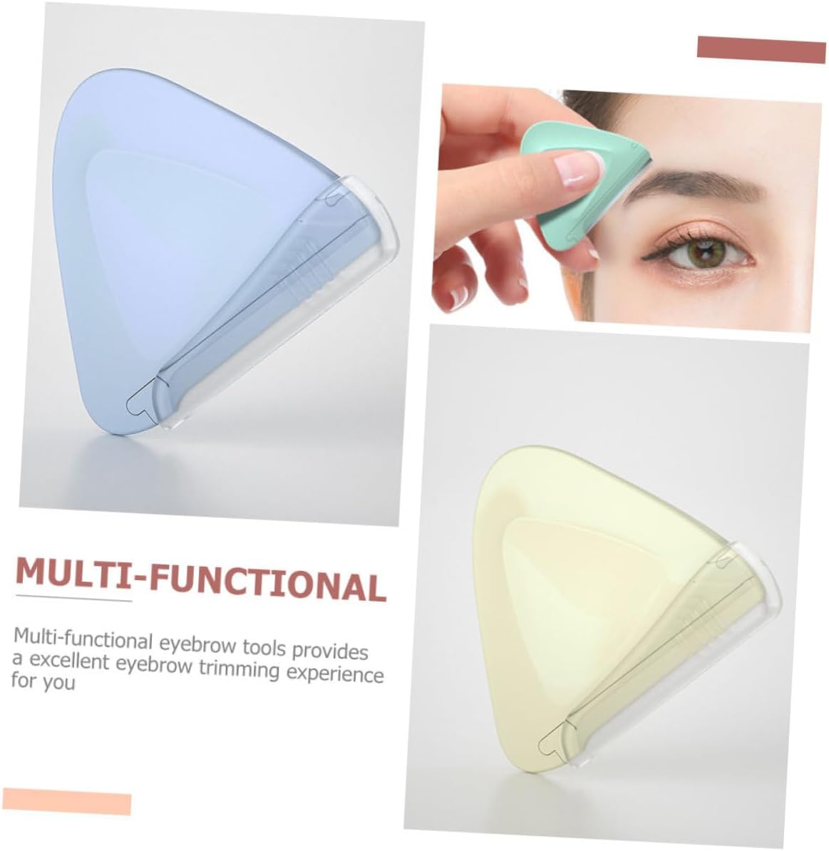 Simple Eyebrow Trimmer 6pcs Plastic Stainless Steel for Fine Hair
