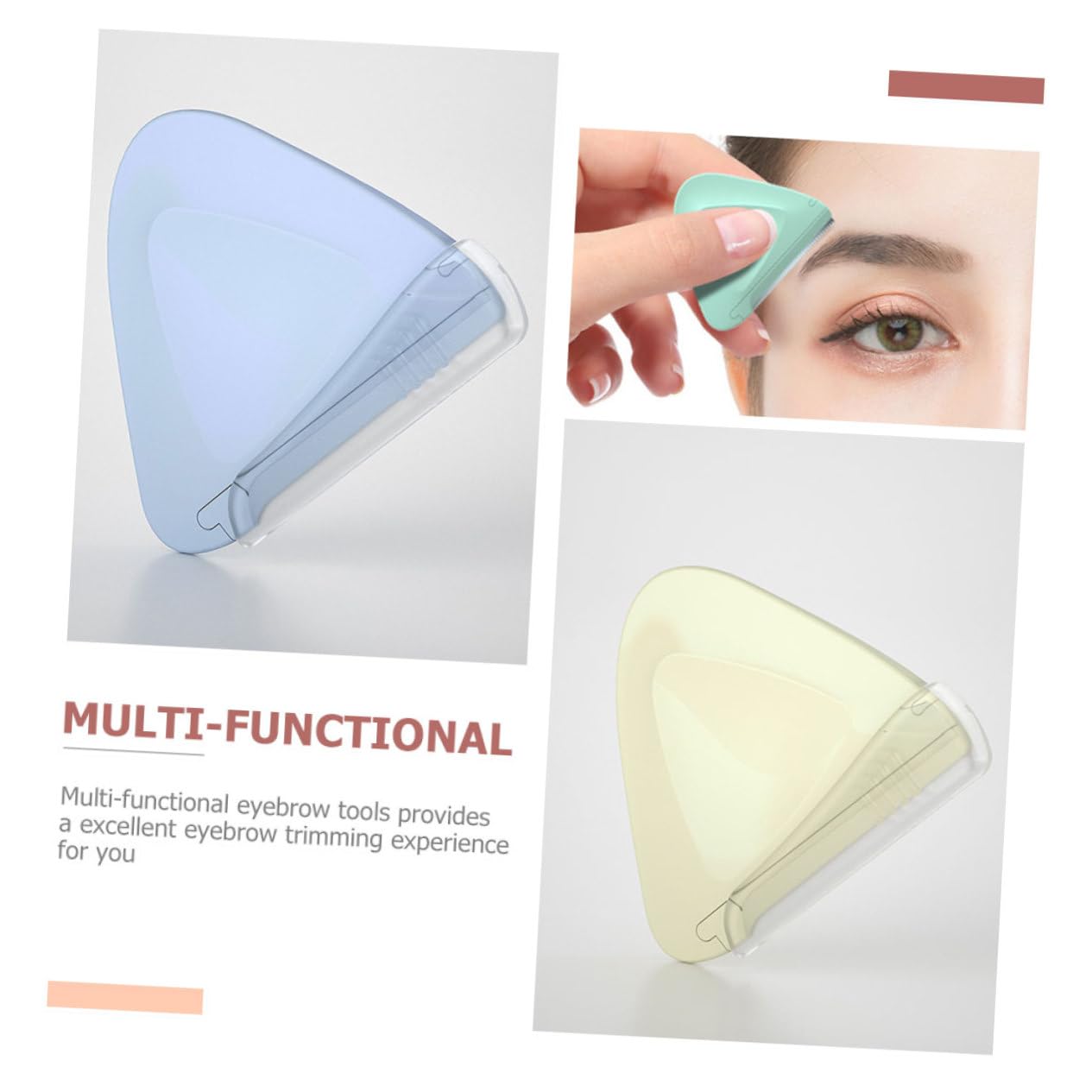 24 Piezas Recortadores de Cejas Portátiles de Herramientas de Maquillaje para Mujeres Afeitadoras Faciales Inoxidable Diseño Ergonómico para Detallar Ceja y Pack de