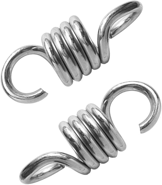 2 Pieces Hammock Spring, Hardened Galvanized Steel Extension Spring for Hanging Hammock Chairs and Porch Swings