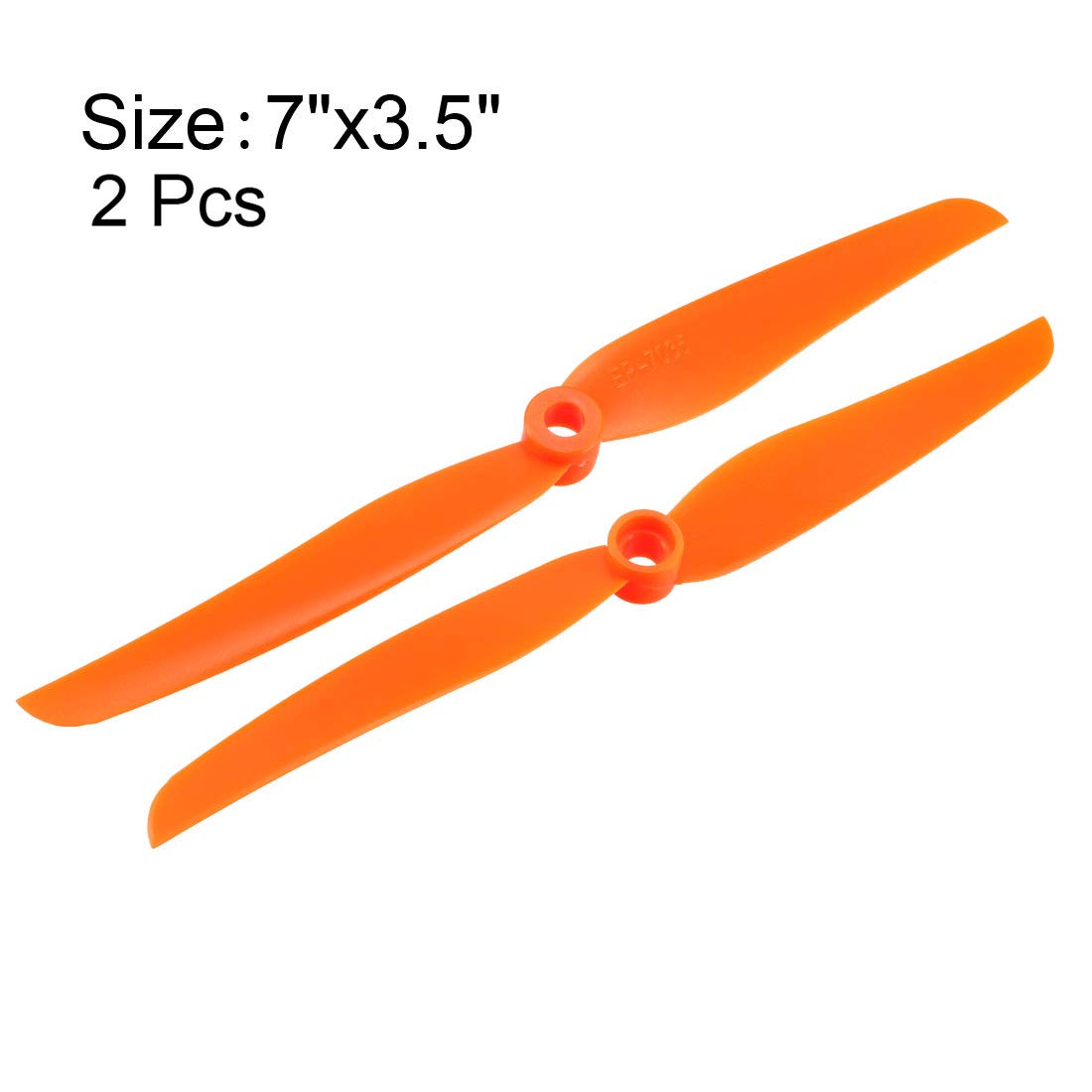 XYWHPGV Hélices RC CW 7x5 Pouces – 2 Ailettes En Nylon Gris – Adaptateurs Inclus – Pour Avion Jouet