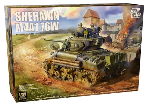 Maquette Sherman M4A1 76W 1/35 Border Model BT-046 char miniature historique