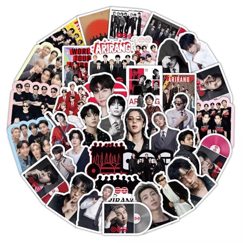 Lot 50 Autocollants K-pop Idol Group | Stickers Photos Réalistes Membres | Décoration Cahier Téléphone Laptop Fanart | Cadeau Fan Kpop Ado