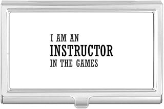 I Am an Instructor in The Games Business Card Holder Case Pocket Box Wallet