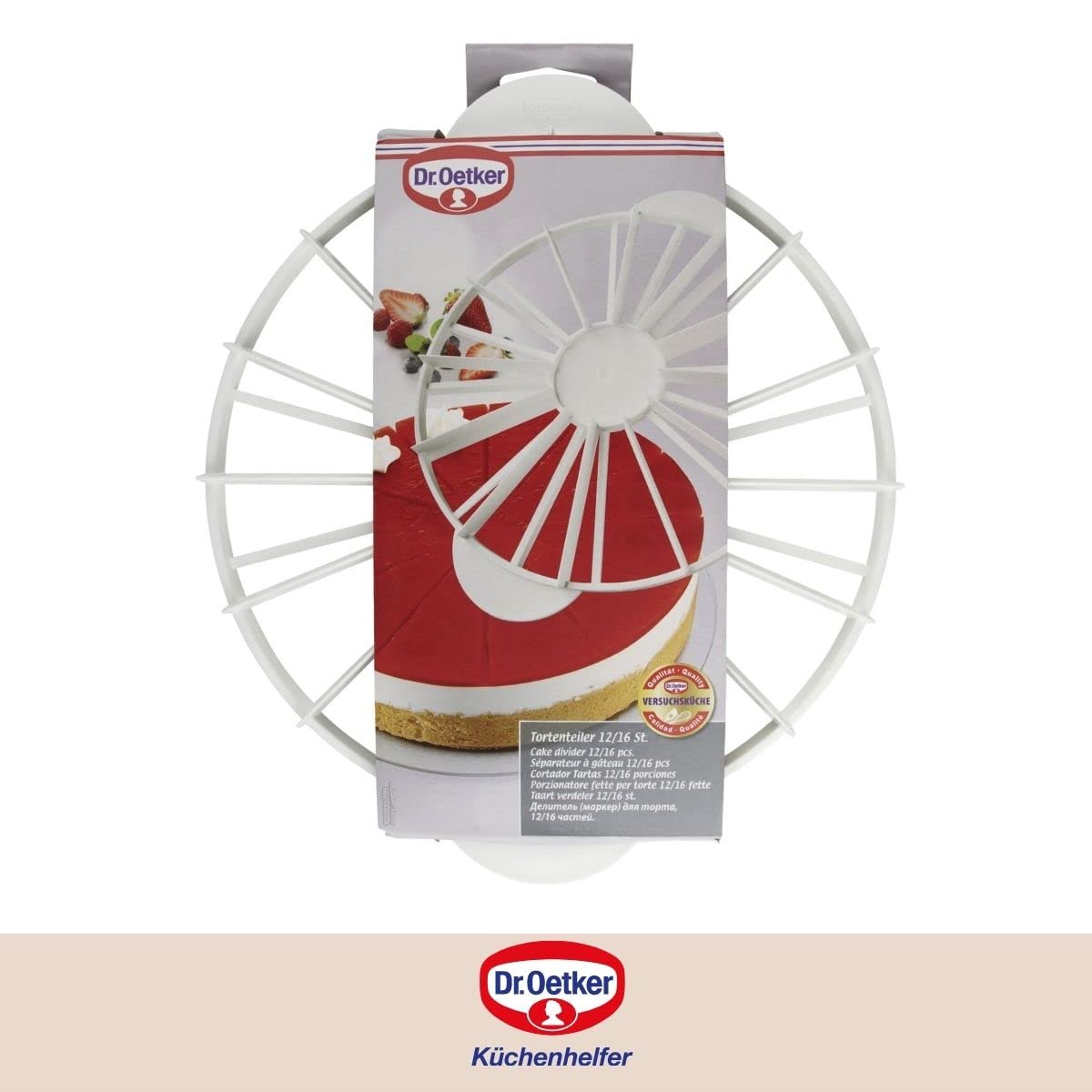 Dr. Oetker 1621 krajalnica do ciasta 12/16, biała