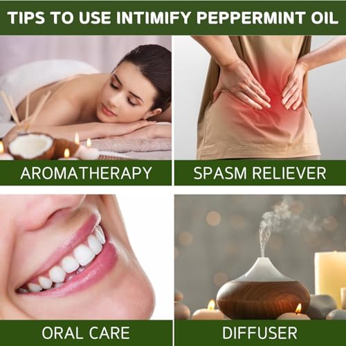 Image of INTIMIFY Peppermint Oil, Peppermint Essential Oil, For Rats, Hair Growth, Cold, For Ants & Insects (30 ml)