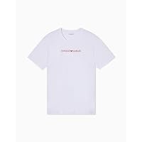 EMPORIO ARMANI T-Shirt Girocollo da Uomo con Logo Testurizzato