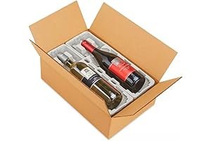 Eco-Friendly 2-Bottle Wine Shipping Boxes with Protective Trays