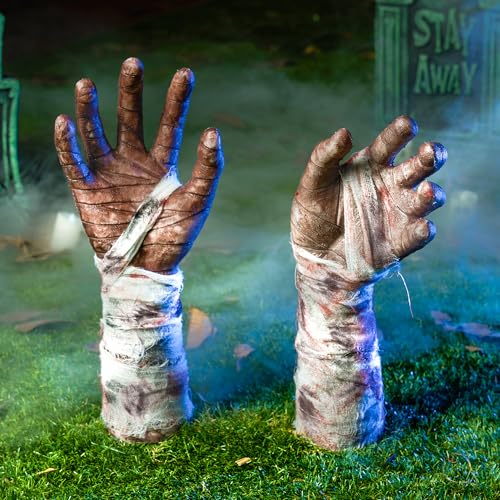 JOYIN Halloween Outdoor Decorations Zombie Arm Yard Stakes Ground...