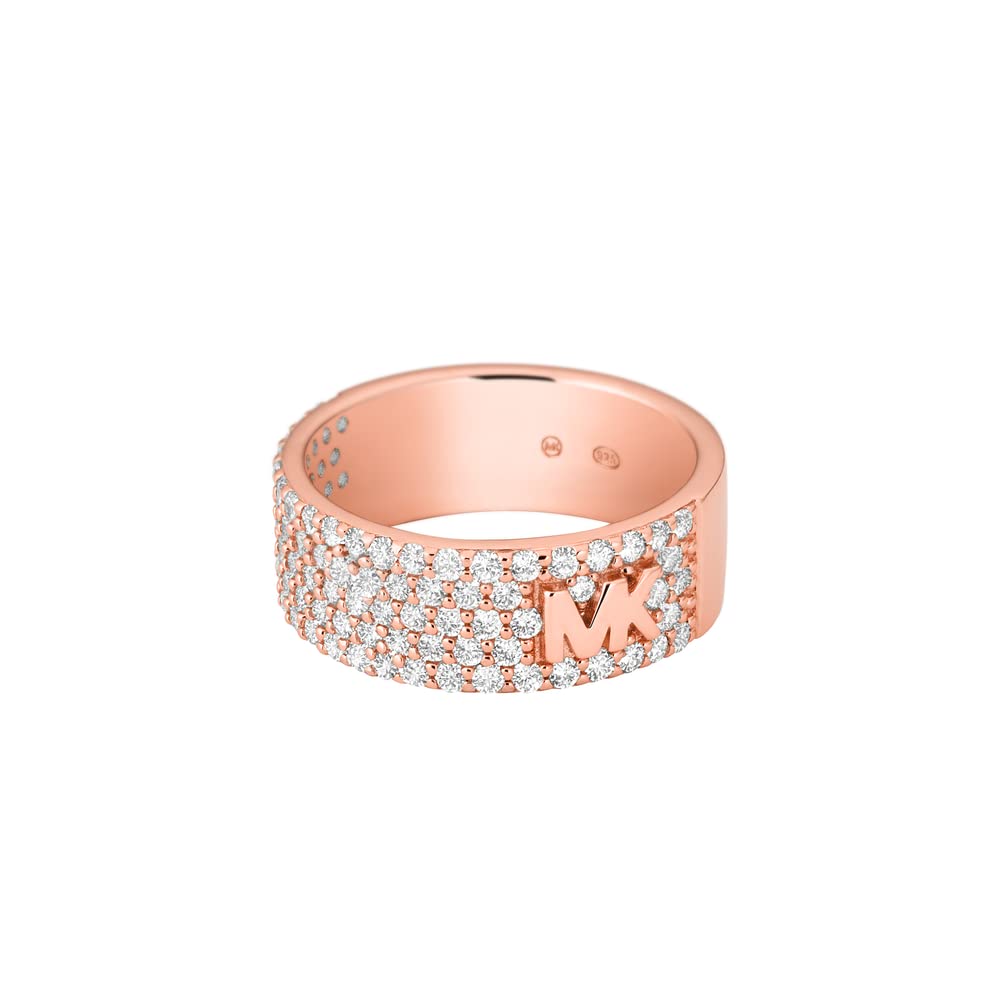 Michael Kors Premium Ring Rose Gold Tone Sterling Silver Women