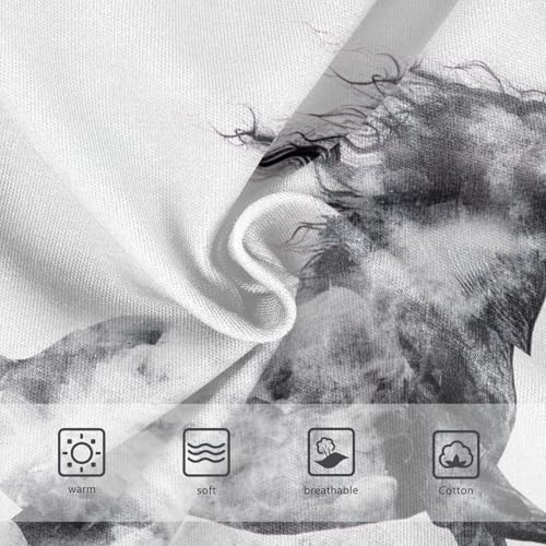 Wild Horse Black White Toddler Girl Undies, Girls Panties, 2T–8 Years3