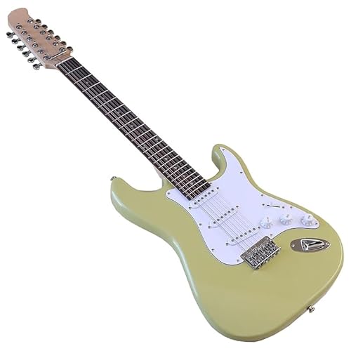 12弦エレキギター 39インチ 高光沢 ソリッドオコウメウッドボディ カナダ産メイプルネック(M2)