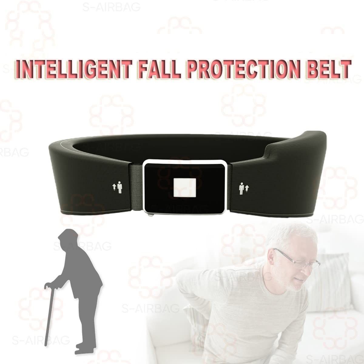 Buy Smart Airbag Waist Protection Belt, 0.18s Trigger Alarm to Prevent