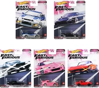 Hot Wheels Premium Fast & Furious Collection 1:64 Scale Die Cast Vehicles Complete Set