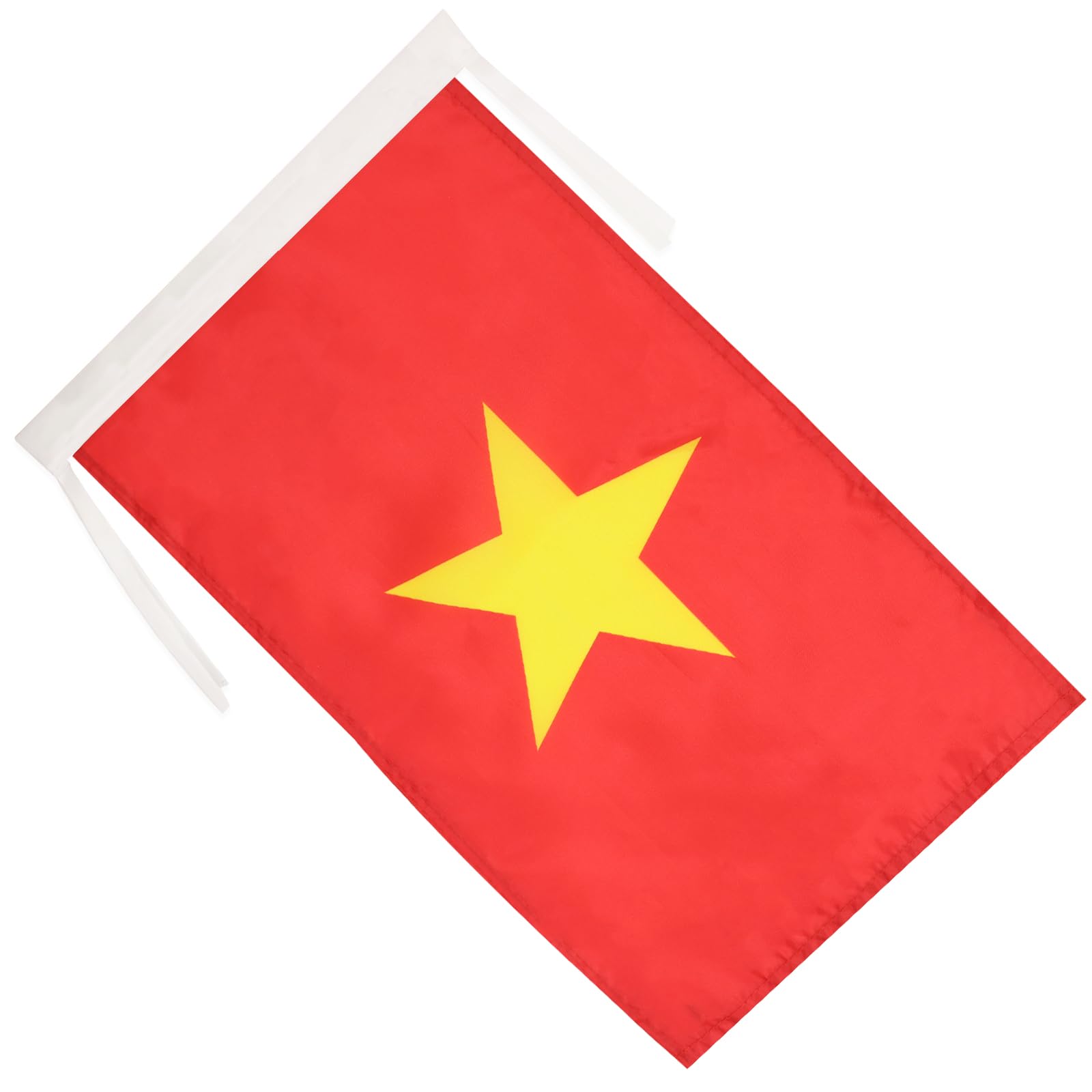 Drapeau Vietnam en Polyester 100D avec Cordelettes, 45cm x 30cm