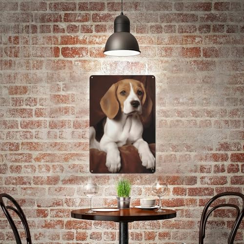 Affiche Beagle en métal : la solution pour décorer un mur vide de salon - 6