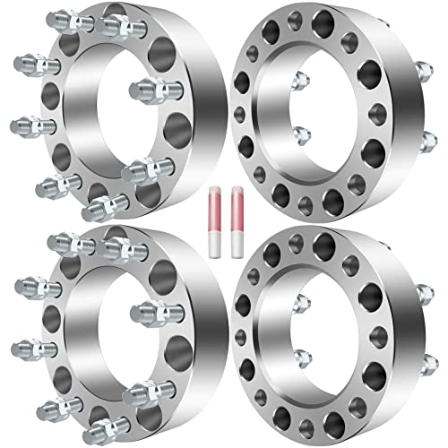 ECCPP 4pcs 8x170 Wheel Spacers 8 LUG 2" (50mm) 8x170mm to 8X170mm 125mm fits for Excursion for F250 for F350 with 14x1.5 Studs