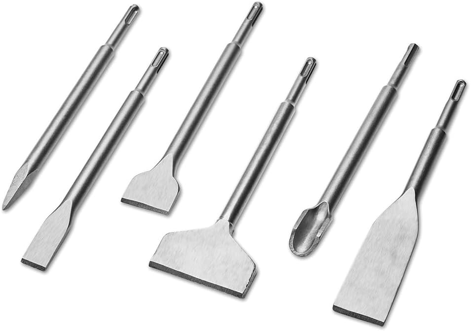 6pcs S Plus Chisels Chisel Set With S Plus Shan High-Quality 40 Steel Masonry Chisel Professional Tile Removal Tool Home Improvement And Masonry Demolition Customer Demand