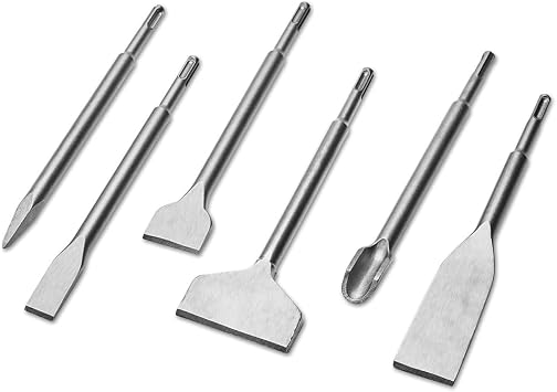 6pcs S Plus Chisels Chisel Set With S Plus Shan High-Quality 40 Steel Masonry Chisel Professional Tile Removal Tool Home Improvement And Masonry Demolition Customer Demand
