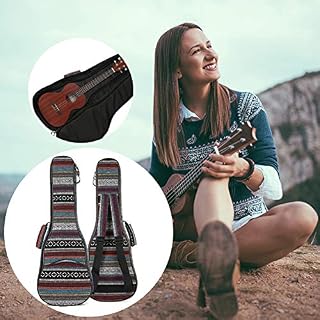 Yiwa 21/23/26 Pouce Style National Toile Ukulélé Carry Bag Coton Rembourré Double Sangle Cas pour Guitare Ukulélé 26… - Les Beatles, Paul McCartney, John Lennon, RIngo Starr, George Harrison Yiwa 21/23/26 Pouce Style National Toile Ukulélé Carry Bag Coton Rembourré Double Sangle Cas pour Guitare Ukulélé 26… – Image 2