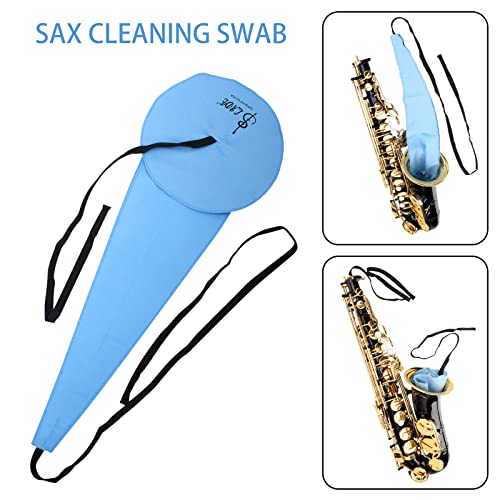 Meperg Saxophone Cleaning Kit, Saxophone Cleaner, Saxophone Cleaning Kit Alto Sax, Alto Saxophone Cleaning Kit, Alto Sax Cleaning Kit, Saxophone Cleaner Kit, Sax Cleaning Kit, Saxophone Swab, Blue #TOP1